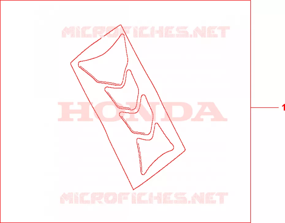 TANK PAD HRC LOGO Honda MOTO 1000 SP 2005  VTR1000SP5