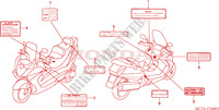 CAUTION LABEL for Honda SILVER WING 600 2004