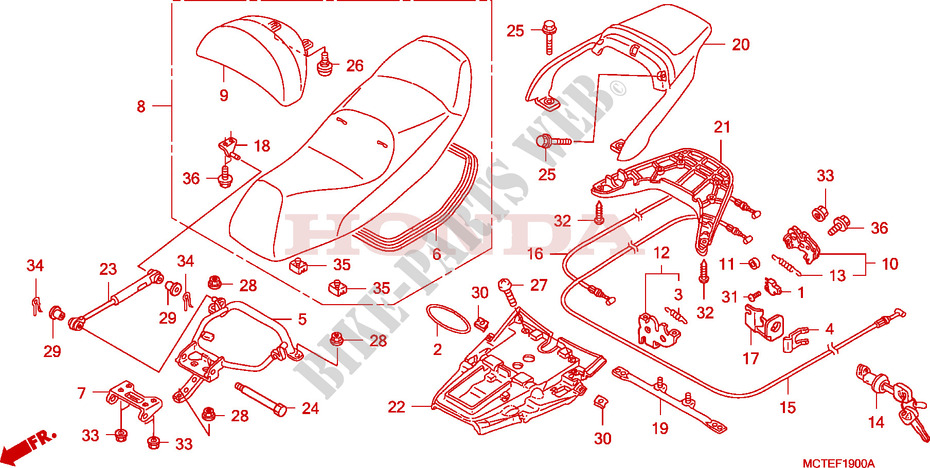 SEAT for Honda SILVER WING 400 2006