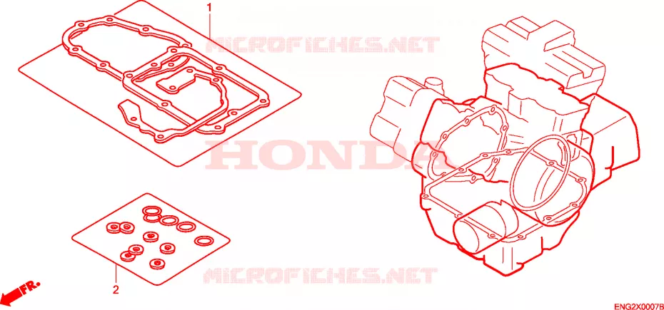 GASKET KIT Honda MOTO 800 VFR 2006  VFR8006