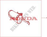 LEATHER HANDLEBAR POUCH (PLAIN) for Honda SHADOW VT 750 AERO ABS 2008