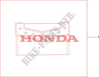 LEATHER POUCH (STUDDED) for Honda SHADOW VT 750 AERO ABS 2010