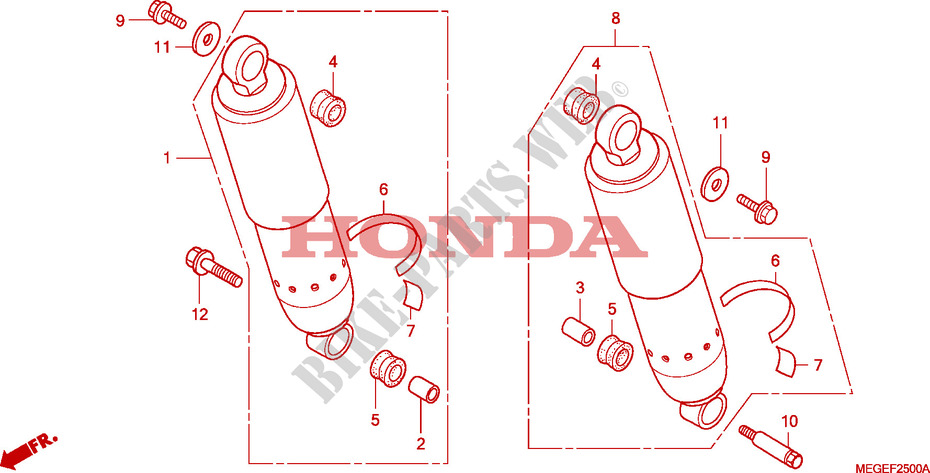AIR CLEANER for Honda SHADOW VT 750 BLACK 2011