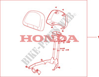 BACKREST  NHB01 for Honda 700 DN01 2009