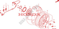REAR WHEEL for Honda 700 DN01 EASY RIDER 2008
