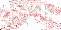 LEFT REAR ENGINE COVER for Honda CB 1300 2005