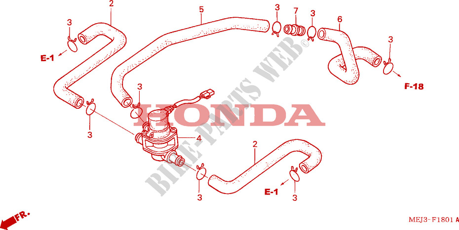 AIR INJECTION CONTROL VALVE for Honda CB 1300 BI COULEUR 2004