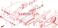 SWINGARM   CHAIN CASE for Honda CB 1300 S FAIRING 2007