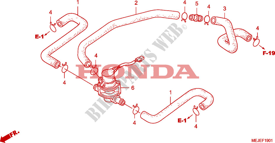 AIR INJECTION CONTROL VALVE for Honda CB 1300 S FAIRING 2007