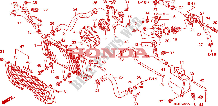 RADIATOR  for Honda CB 1300 S FAIRING 2007