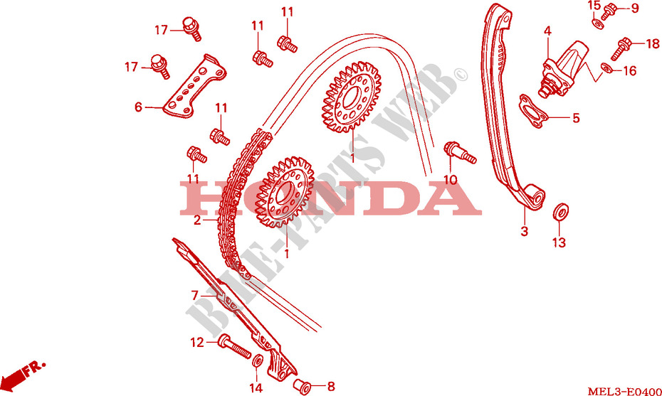 CAM CHAIN   TENSIONER for Honda CBR 1000 RR FIREBLADE 2006