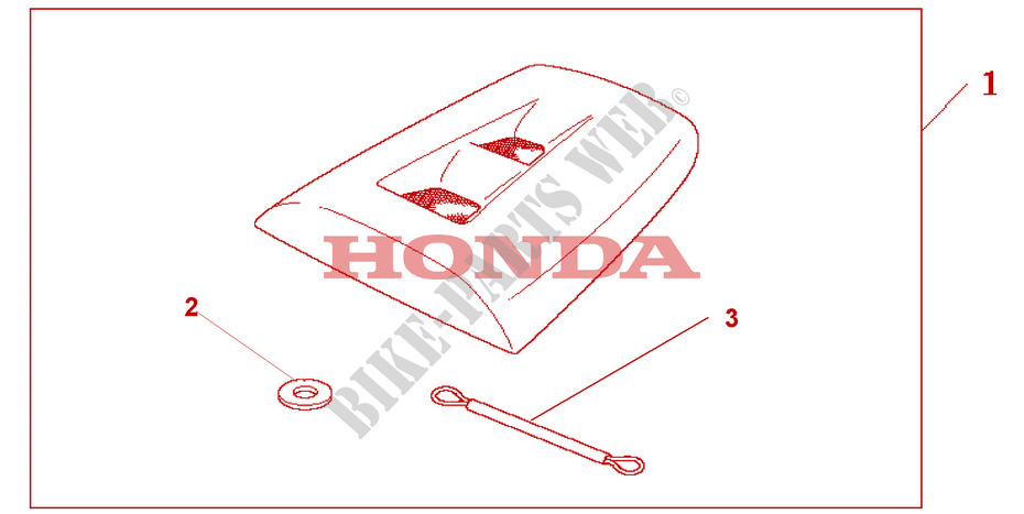 SEAT COWL  *NH1* for Honda CBR 1000 RR FIREBLADE REPSOL 2005