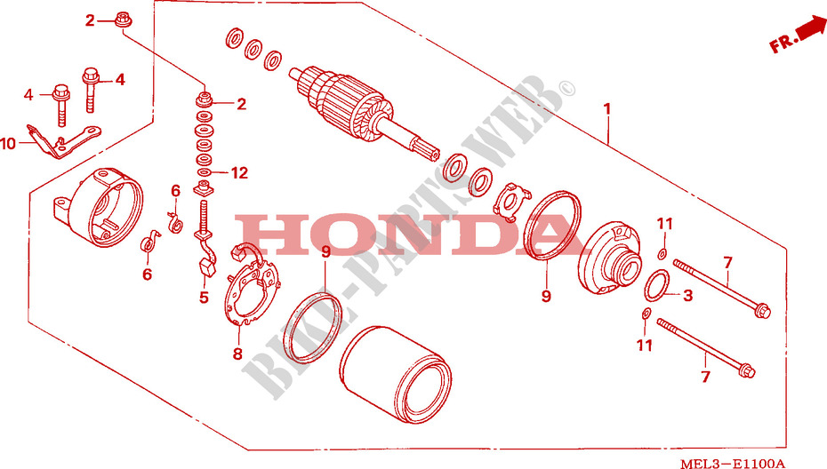 STARTER MOTOR for Honda CBR 1000 RR FIREBLADE 2005