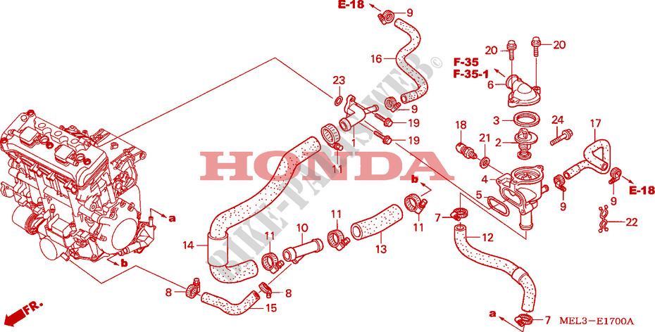 THERMOSTAT for Honda CBR 1000 RR FIREBLADE 2004