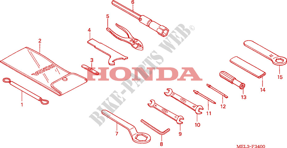 TOOL for Honda CBR 1000 RR FIREBLADE REPSOL 2007