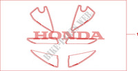 RACING STICKER KIT for Honda CBR 600 RR TRICOLORE 2011