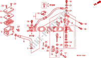 REAR BRAKE MASTER CYLINDER  for Honda CBR 600 RR BLACK 2011