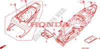 REAR COWL for Honda CBR 600 RR BLACK 2011