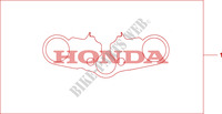 TRIPLE CLAMP PAD for Honda CBR 600 RR GRIS ORANGE 2011