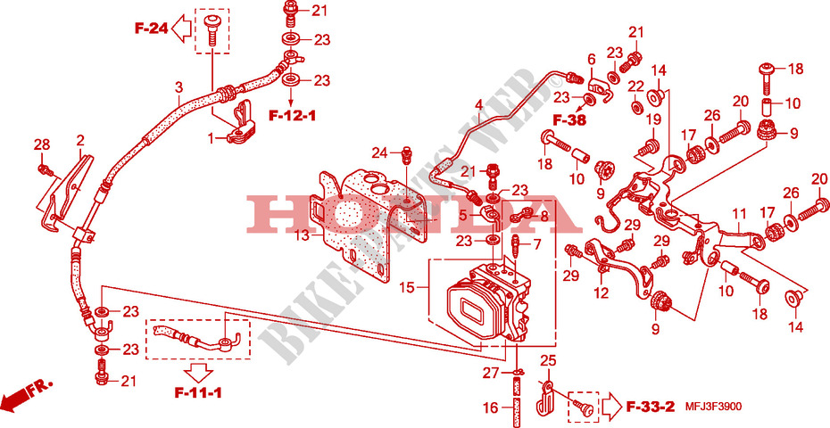 REAR ABS MODULE for Honda CBR 600 RR ABS 2010