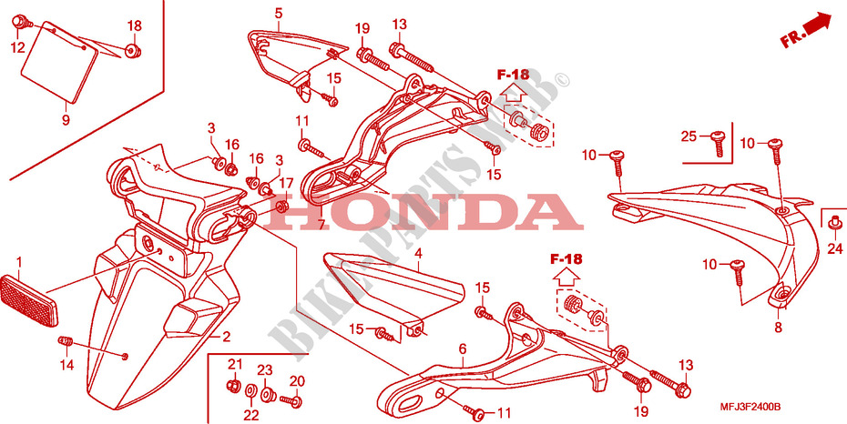 REAR FENDER for Honda CBR 600 RR ABS 2010