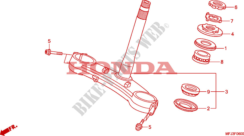 STEERING DAMPER for Honda CBR 600 RR ABS TRICOLORE 2011