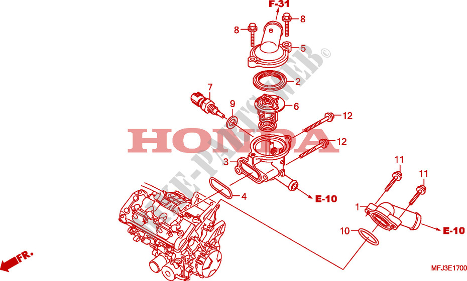 THERMOSTAT for Honda CBR 600 RR ABS 2009