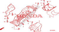 REAR FENDER for Honda CBR 1000 RR FIREBLADE BLACK 2010
