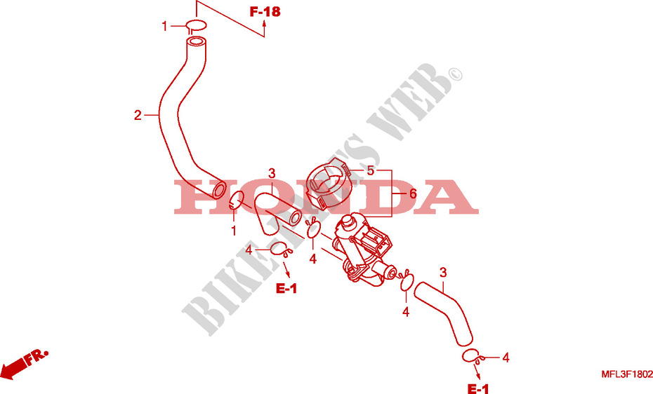 AIR INJECTION CONTROL VALVE for Honda CBR 1000 RR FIREBLADE ABS TRICOLORE 2011