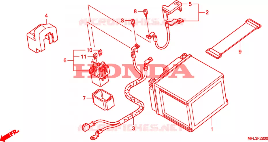 BATTERY Honda MOTO 1000 CBR 2010  CBR1000RRA