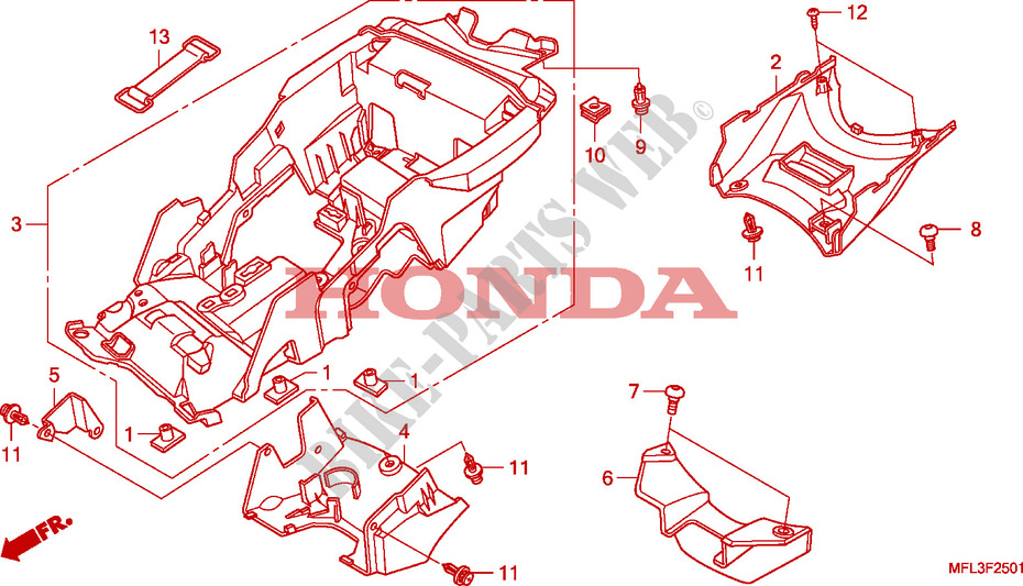REAR FENDER for Honda CBR 1000 RR FIREBLADE ABS 2010