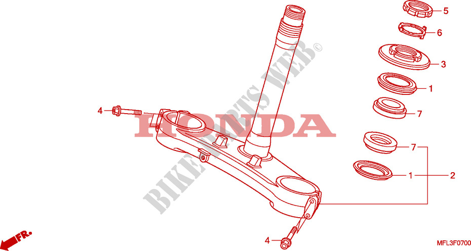 STEERING DAMPER for Honda CBR 1000 RR FIREBLADE TRICOLOR 2010
