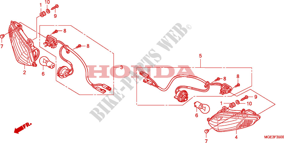 INDICATOR for Honda VFR 1200 DCT 2011