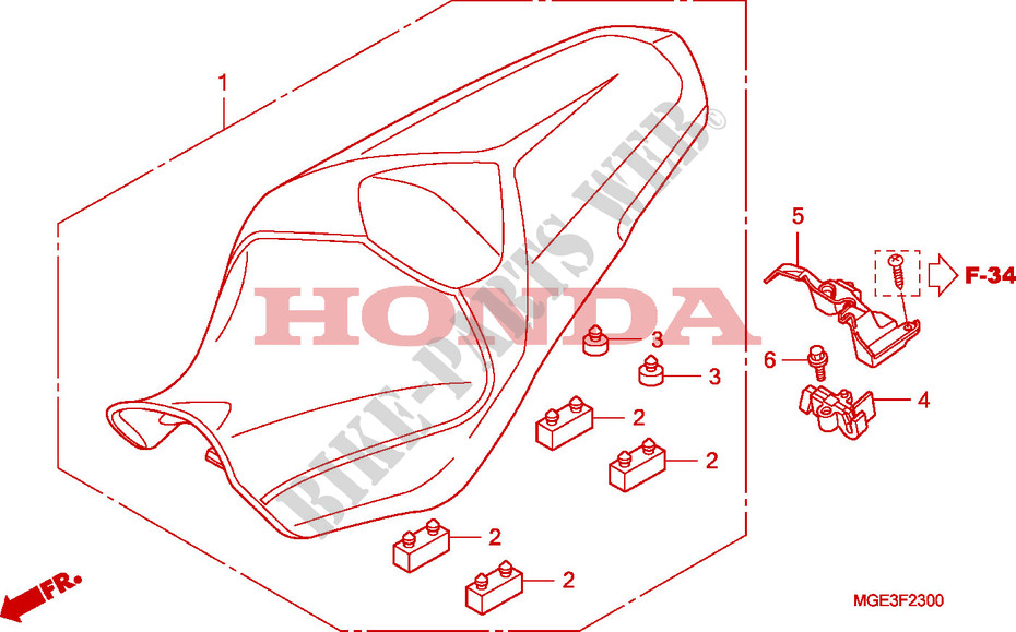 SEAT for Honda VFR 1200 F 2010
