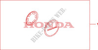 CRANKCASE COVER SET PEARL NIGHTSTAR BLACK for Honda CBF 1000 F ABS 98HP 2011
