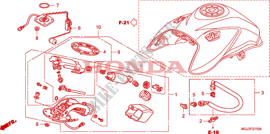 FUEL PUMP for Honda CBF 1000 F ABS 98HP 2011