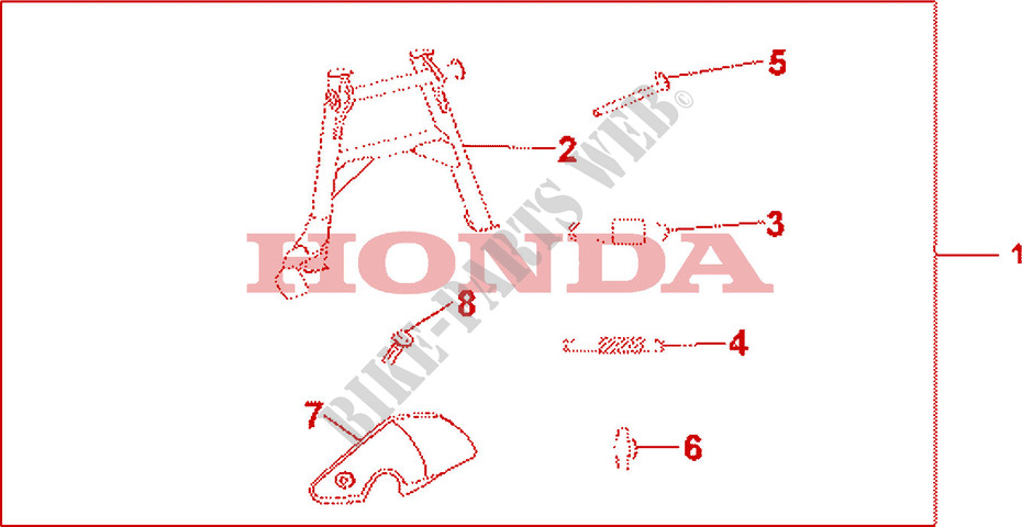 MAIN STAND 125 VARADERO for Honda CBF 1000 F ABS 2010