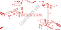 BRAKE PEDAL for Honda CBF 600 FAIRING ABS 34HP 2010