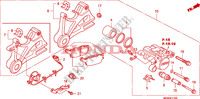 REAR BRAKE CALIPER for Honda CBF 600 NAKED 34HP 2010