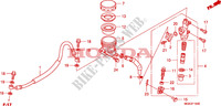 REAR BRAKE MASTER CYLINDER (CBF600S/N) for Honda CBF 600 NAKED 2011