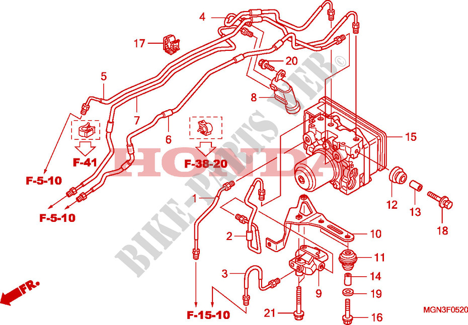 ABS MODULATOR for Honda CBF 600 FAIRING ABS 34HP 2010