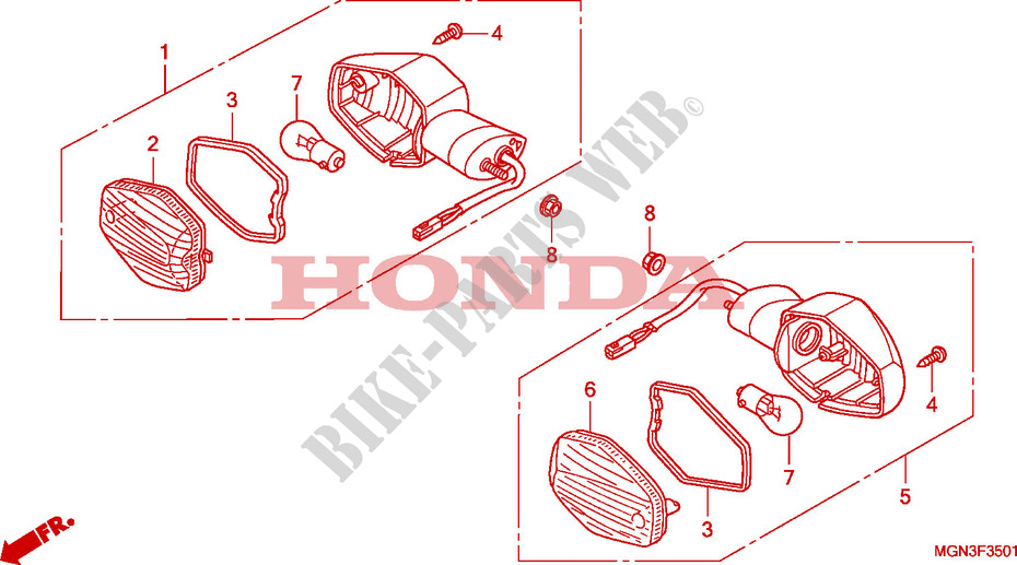 FRONT INDICATOR (CBF600N/NA) for Honda CBF 600 NAKED ABS 2010