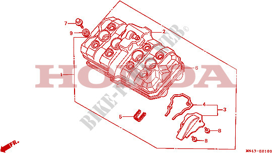 CYLINDER HEAD COVER for Honda CBR 600 F 1989
