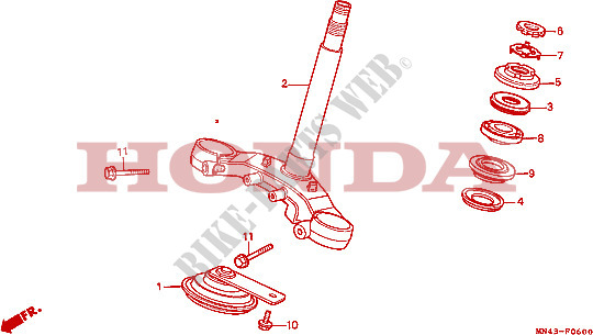 STEERING DAMPER for Honda CBR 600 F 1989