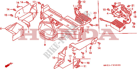 CHAMBER PROTECTOR for Honda GL 1500 GOLD WING 1988