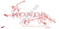 BRAKE PEDAL for Honda CBR 500 F 1989