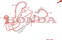 EXPANSION TANK for Honda PACIFIC COAST 800 1989