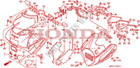 FRONT COWL (2) for Honda RC30 750 1988