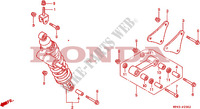 REAR SHOCK ABSORBER (VFR750FR/FS/FT/FV) for Honda VFR 750 1994