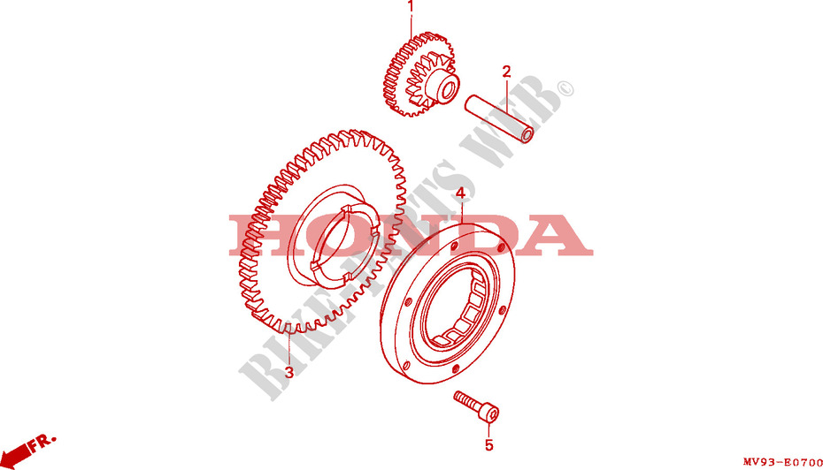 STARTER MOTOR CLUTCH for Honda CBR 600 F 1992